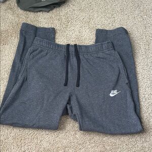 Nike Gray Sweatpants with Elastic Waistband